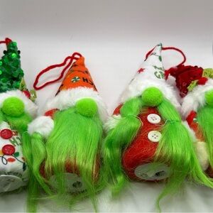 Festive Grinch Gnome Ornaments/Decor